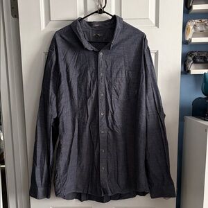 Eddie Bauer Men’s Classic Fit Long Sleeve Denim Button Down Shirt Size 3XLT